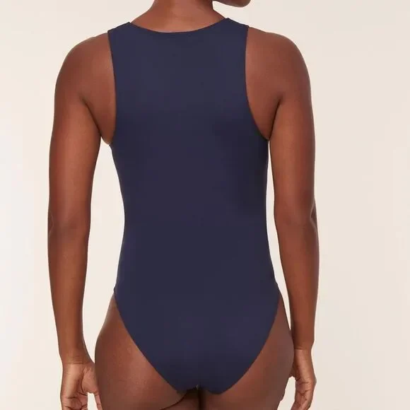 Andie The‎ Malibu One Piece LT Swimsuit Navy size XXL Tall NWT long torso - Picture 2 of 7